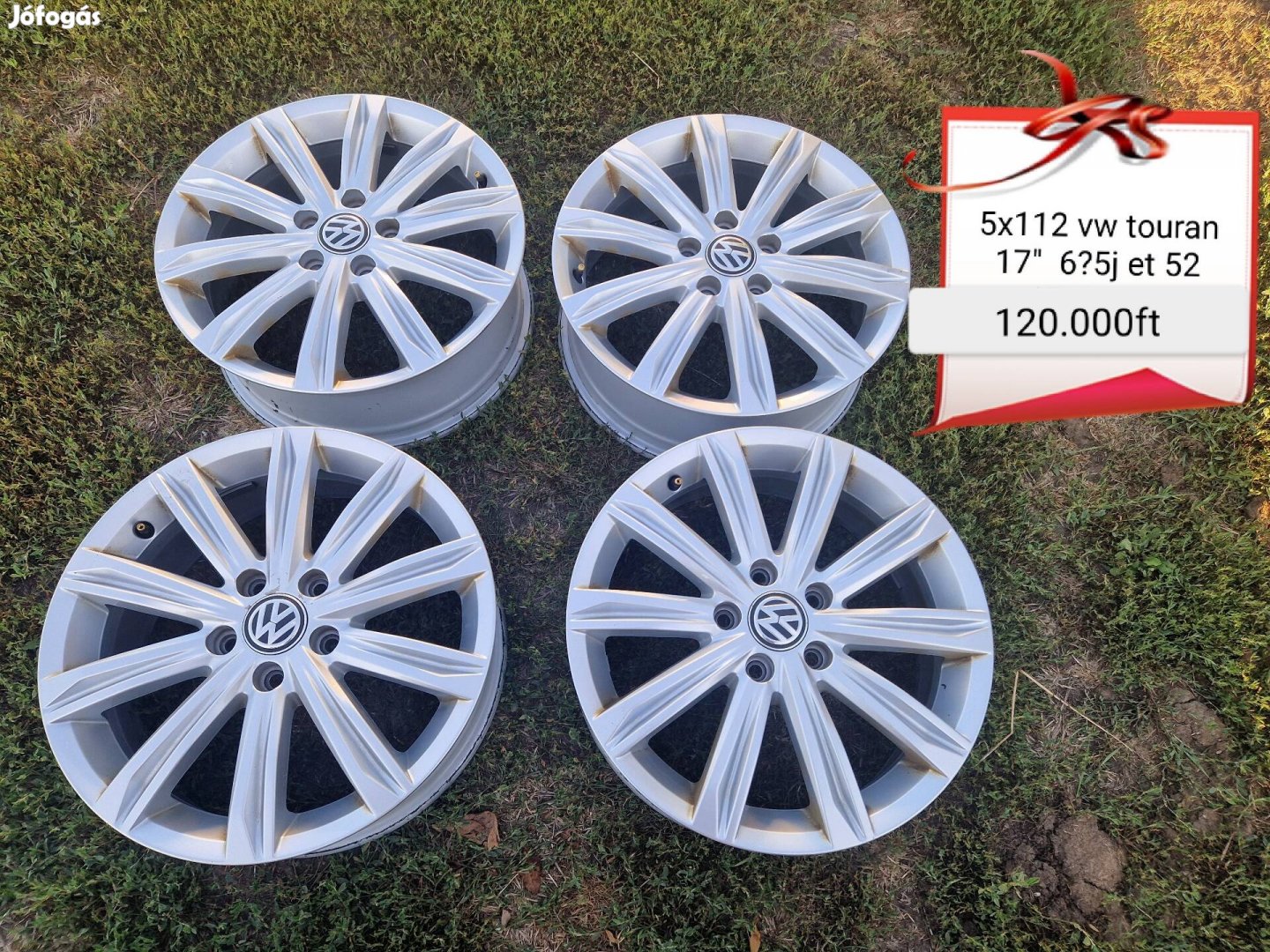 vw turan 5x112 17 col alufelni szett 