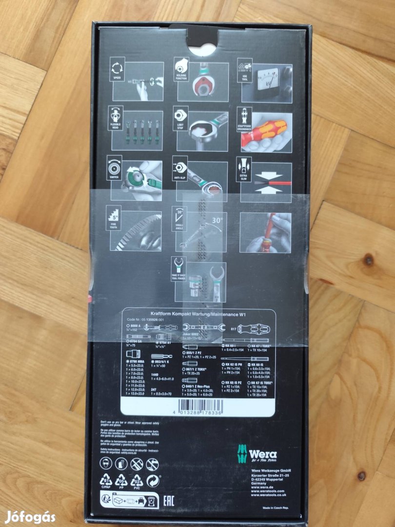 wera w1 1/4"  kraftform kompakt - 35 darabos