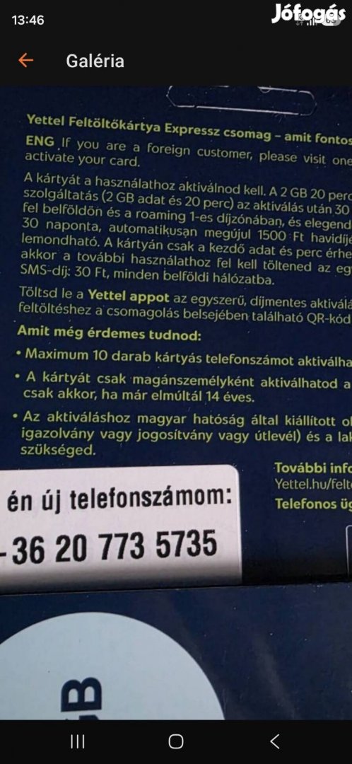 yettel könyű teldfonszám 7.737.735.