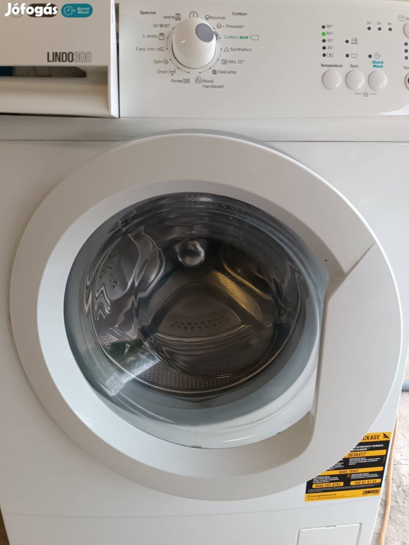 zanussi elöltöltős 6kg 1200rpm