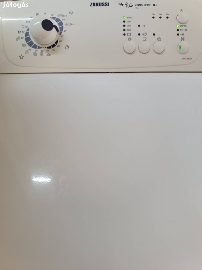 zanussi felültöltős mosógép 6kg 1000rpm