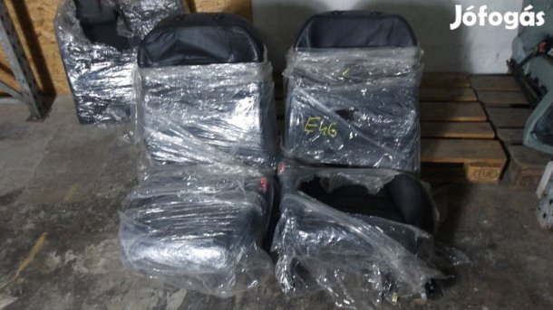 [GYÁRI BONTOTT] BMW E46 FEKETE BŐR ÉS ALCANTARA BELSŐ ÜLÉSEK