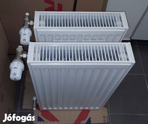 [ Elkelt ] Radiátor, 600x400, 22k, 22t, Purmo, márkás, termofej, 1DB!