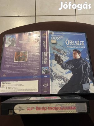 007 őfelsége akció vhs 