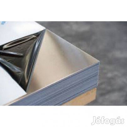 0,8*1000*2000 mm, 304/2B/ Rozsdamentes lemez új, számlával. Kedvezmé