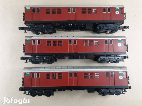 0-ás MTH Rail King USA Metró Vagon - 3 Db Egyben #B25