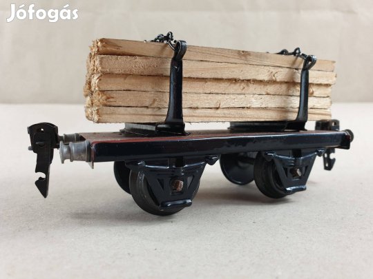 0-ás Marklin Fűrészáru Szállító Kocsi Dobozában