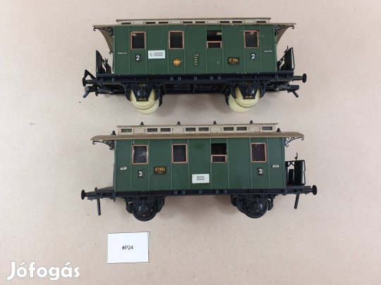 0-ás , Spur 0 Személyvagon - Vagon - 2 db Egyben #P24