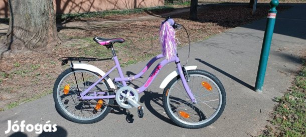 0 kilométeres, 20 colos kontrás kislány bicikli 