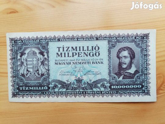 10000000 Milpengős 1946-os Nagyon szép db