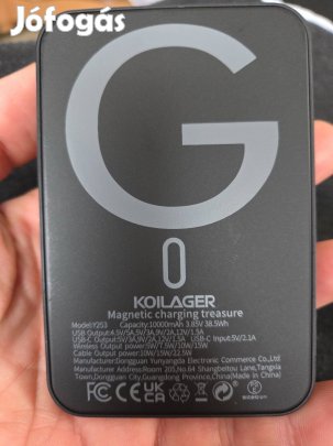 10000mah Mágneses/kábelos powerbank