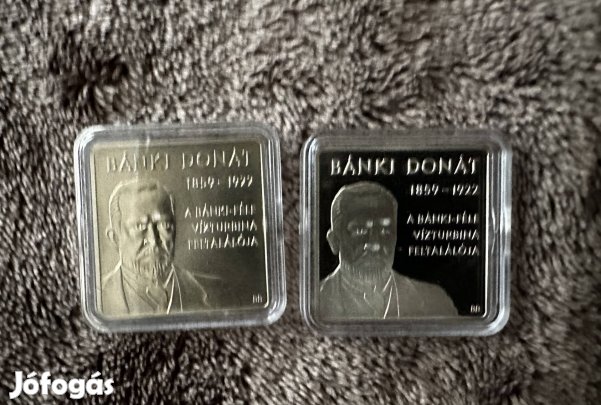 1000 Forint 2009 Bánki Donát BU PP érmepár