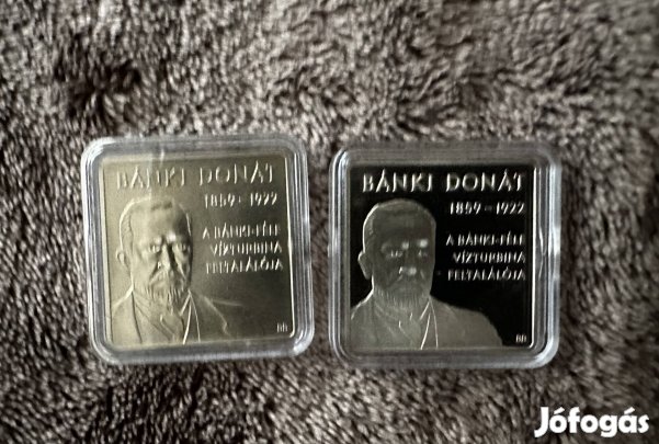 1000 Forint 2009 Bánki Donát BU PP érmepár