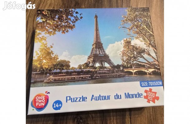 1000 db-os Eiffel torony puzzle, kirakó
