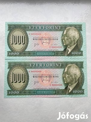 1000 forint 1996. Unc hajtatlan sorszámkövető bankjegyek