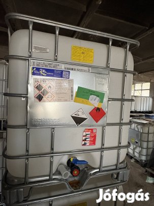1000 literes műanyag csapos IBC tartály ADR vizsgával
