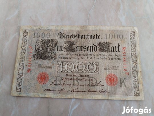 1000 márka 1910-es Német Birodalmi márka