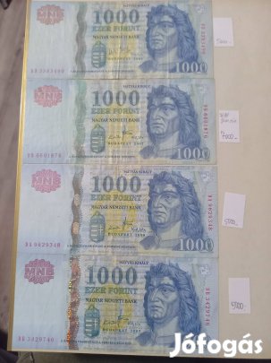 1000ftos bankjegyek
