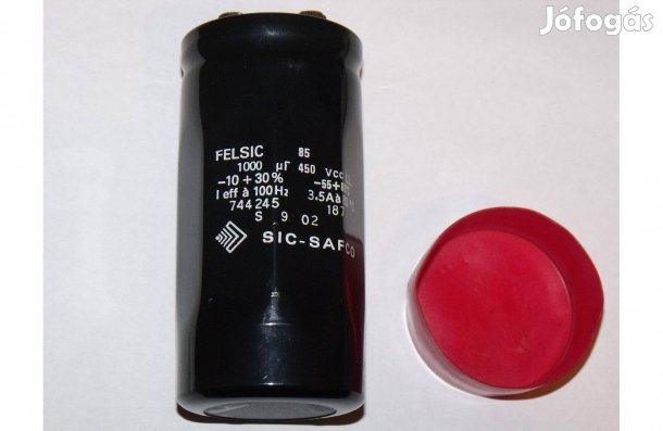 1000uF 450V Sic-Safco audiofil elkó. Csöves erősítő