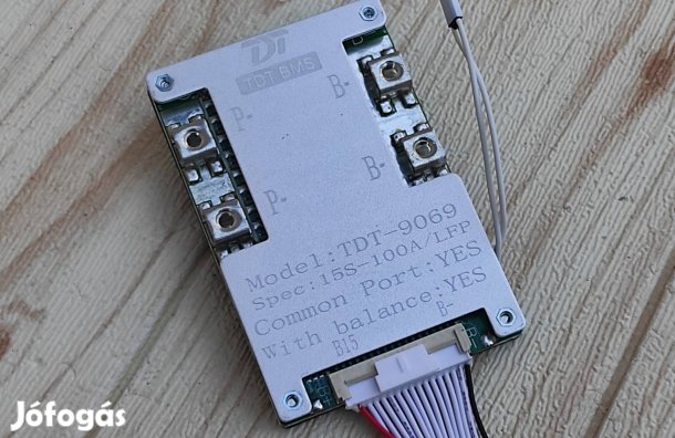 100A 15S 48V Lifepo4 BMS védőáramkör, hőmérséklet mérővel ballanszeres