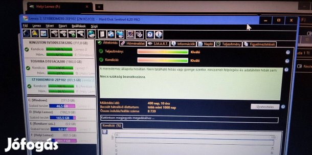 100/100% Seagate Barracuda 1 TB HDD Újszerű állapotban Sürgősen Eladó