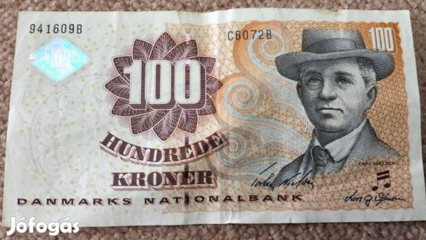 100 DKK - dán korona - kivont papírpénz, csak Rád vár :)