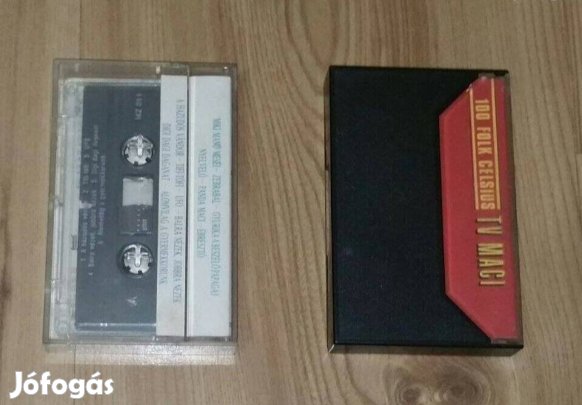 100 Folk Celsius gyüjtemény Eredeti magnó kazetta Kiváló ajándék lehet