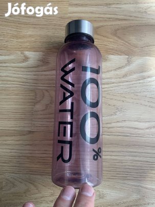 100% Water BPA mentes műanyag kulacs