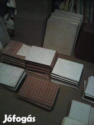 100 db különböző csempék fehér járó lapok szürke új