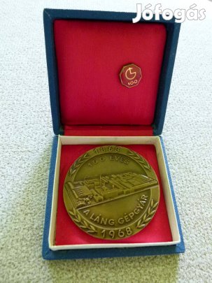 100 éves a Láng Gépgyár 1968.-emlékérme