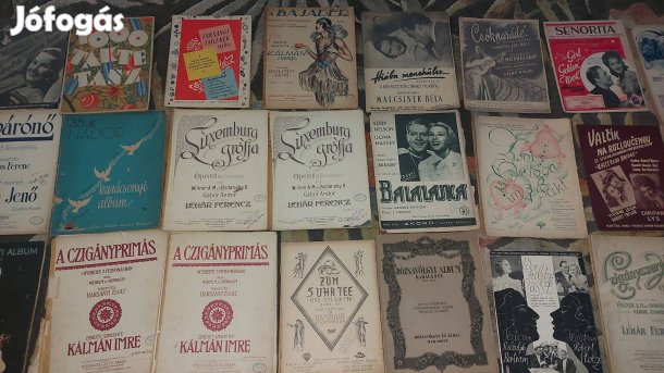 100 éves könnyűzenei kották 900Ft Siófok akár ingyen szállítás