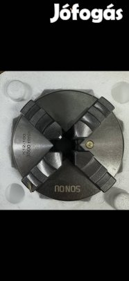 100 mm-es 4 pofás eszterga tokmány fordított pofákkal és kulccsal