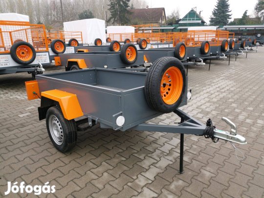 100 x 180 cm új Orange utánfutó! Készletről! Magyar utánfutó!