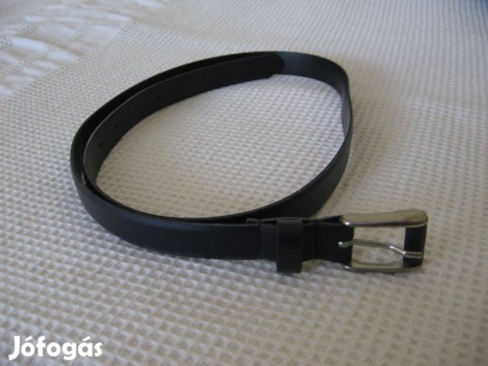 101 cm-es fekete női bőr öv