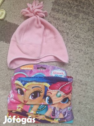 104-110-116 méretű C&A polár sapka+Shimmer Shine sál