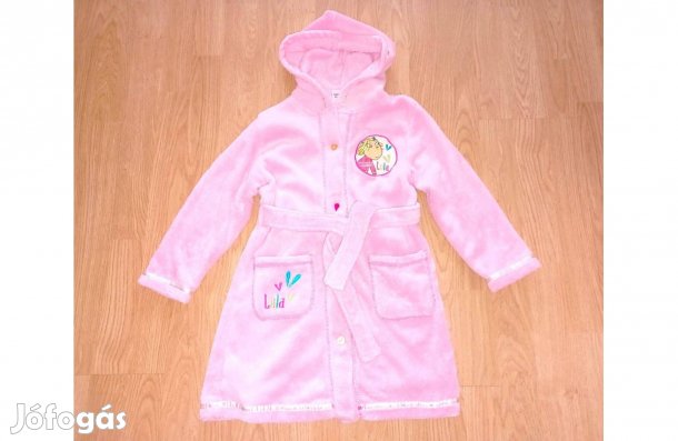 104/110 Tu Charlie and Lola Lola mintás frottír kapucnis fürdőköpeny,