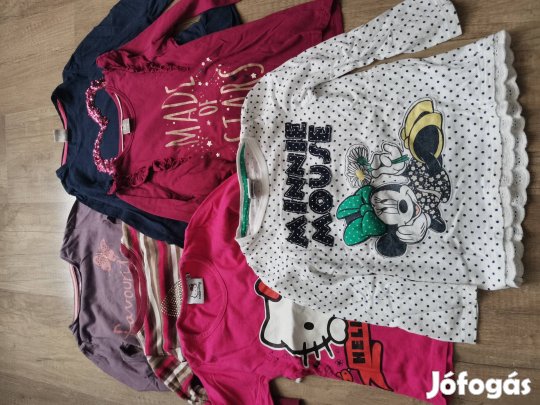 104/110 lány hosszú ujjú póló