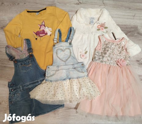 104-es kislány ruhacsomag 5 db-os 