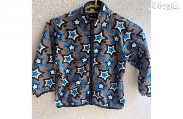 104-es méretű elől cipzáras polár pulóver kisfiúnak