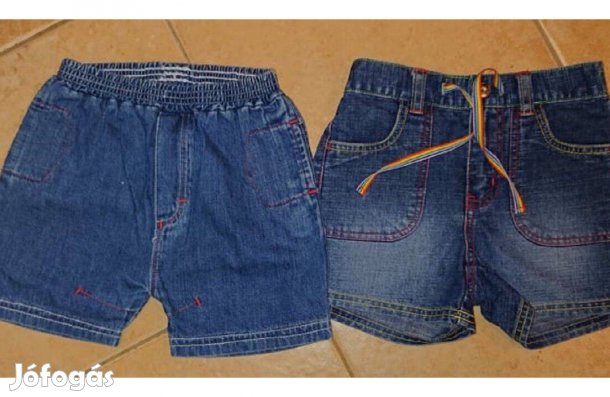 104-es méretű két darab farmer rövidnadrág