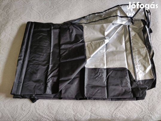 105x150 cm-es új fekete hintaágy tető