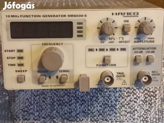 10Mhz Hameg funkciógenerátor