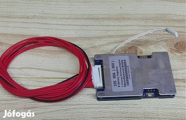 10S 30A 36V 42V BMS áramkör túlmelegedés védővel, ballanszeres Li-ion