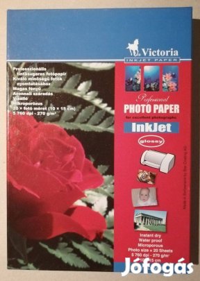 10X15 fényes fotópapír, 270gr