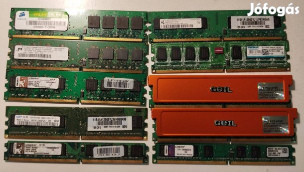10X 1GB DDR2 Pc Ram egyben