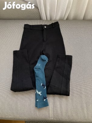 10-12 évesnek Fouganza lovagló nadrág, zoknival