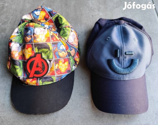 10-12 évesre Marvel, ill. Decathlonos baseball sapka. Darabár.