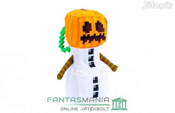 10-13cm Minecraft Snow Golem mini plüss játék figura akasztóval