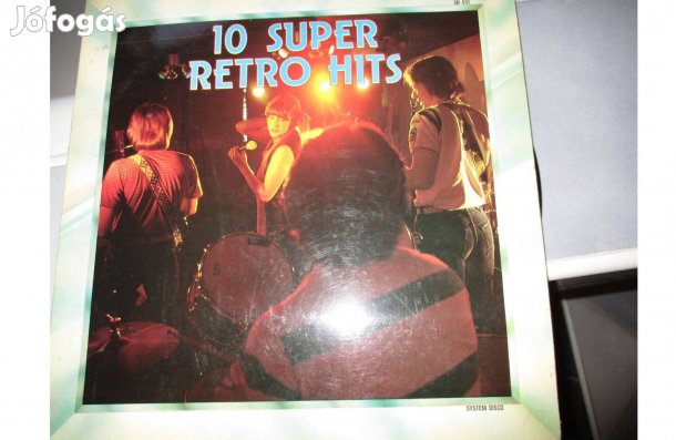 10 Super retro Hits bakelit hanglemez eladó