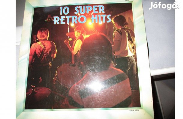 10 Super retro Hits bakelit hanglemez eladó